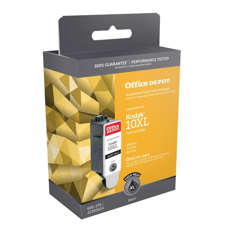 Office Depot Remanufactured Black High-Yield Ink Cartridge Replacement For Kodak 10XL, OD1467 (Min Order Qty 5) MPN:OD1467