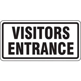 AccuformNMC™ Visitors Entrance Traffic Sign EGP Reflective Aluminum 12