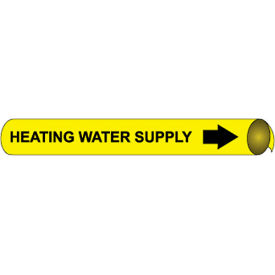 NMC™ Precoiled & Strap-On Pipe Marker Heating Water Supply Fits 2-1/2