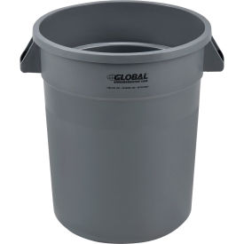 GoVets™ Plastic Trash Can - 20 Gallon Gray 458GY240