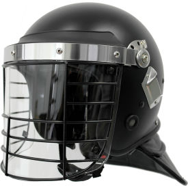 EDI-USA Terminator-X Riot Helmet w/ Face Visor Steel Face Cage Bars Universal Size EDX-074C