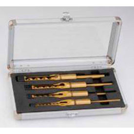 Delta 17-005 4 Pc. Professional Mortising Chisel & Bit Set For 14-651 Bench Mortiser 17-005