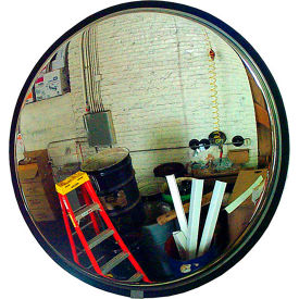 See All Mirrors® Round Convex Mirror w/ Stainless Steel Backer Outdoor 34