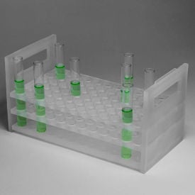 Bel-Art Heavy Duty PP Test Tube Rack 188550000 For 10-13mm Tubes 72 Places Clear 1/PK 18855-0000