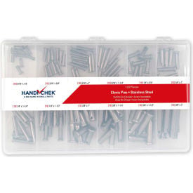 Clevis Pin Assortment Stainless Steel Plain 120 Piece Handi-Chek Version DISP-CLPS120-1