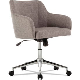 Alera® Modern Mid-Back Chair - Fabric - Gray Tweed - Captain Series CS4251