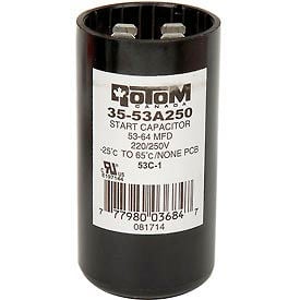 Rotom 53C-1 53-64MFD 220/250V Start Capacitor Round 53C-1