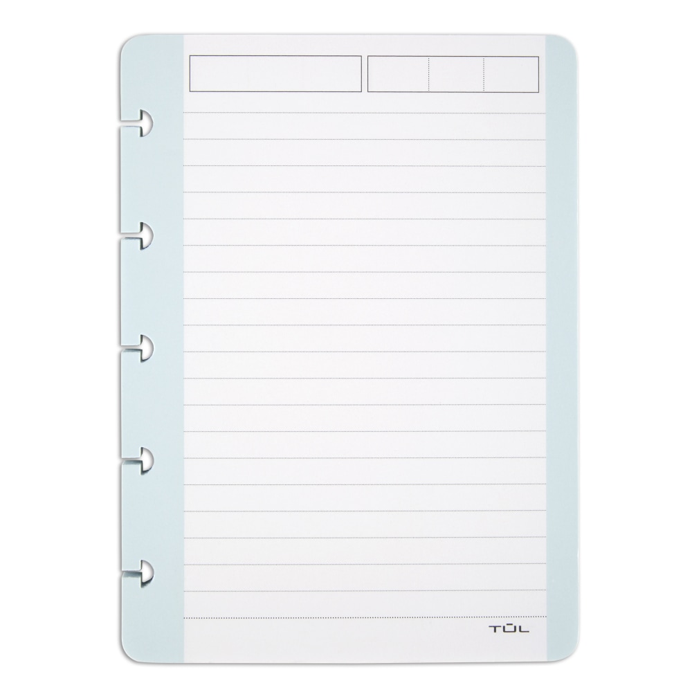 TUL Discbound Notebook Task Pad, 3in x 7-1/2in, 50 Sheets, Teal/White (Min Order Qty 28) MPN:TULNTPAD-MINI