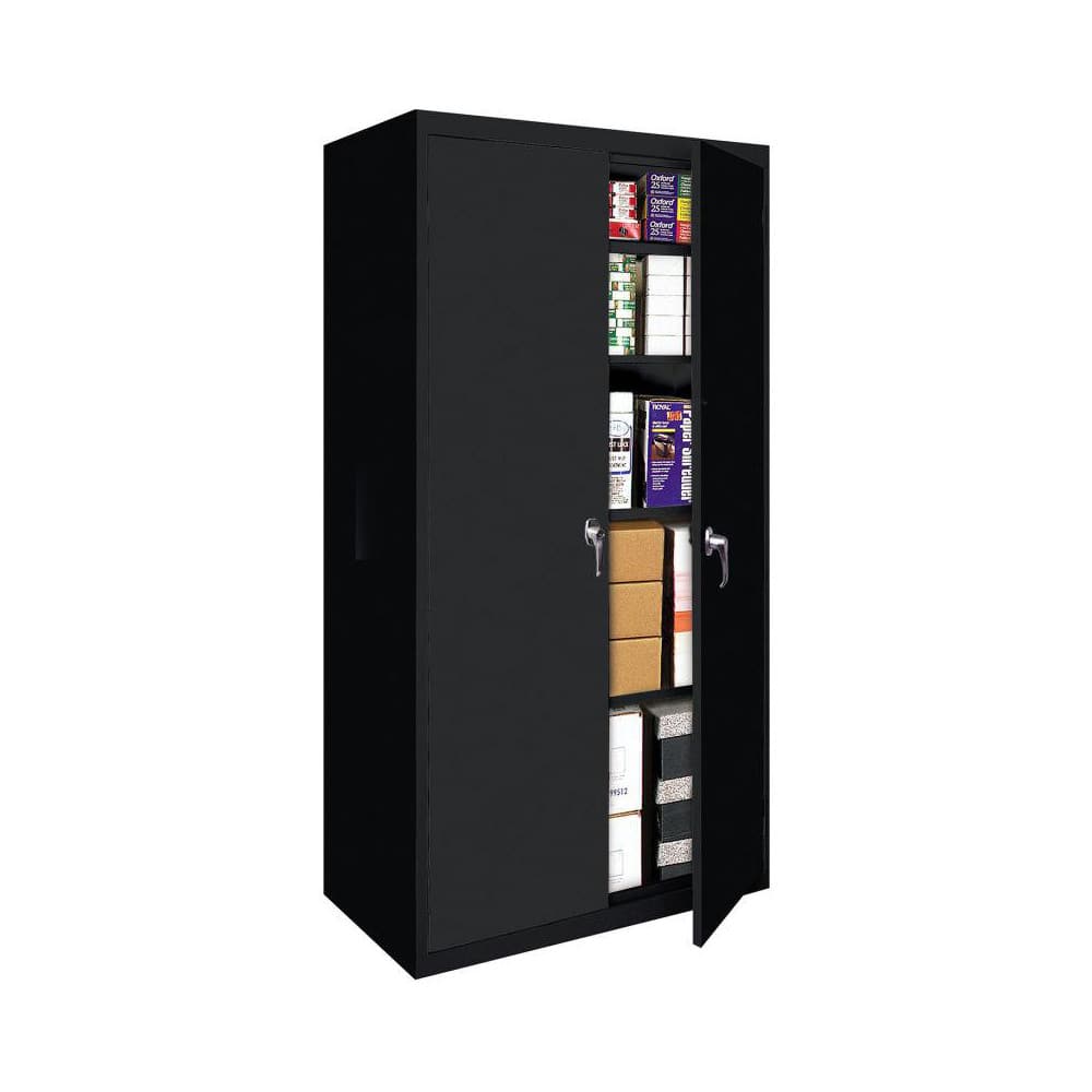 Storage Cabinets, Cabinet Type: Home Storage, Fixed Shelf, Lockable Storage , Cabinet Material: Steel , Width (Inch): 30in , Depth (Inch): 15in  MPN:FS-357-B