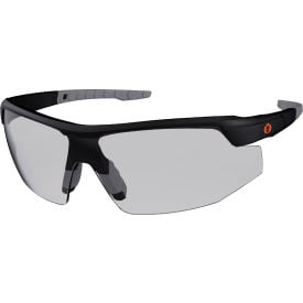 Ergodyne® Skullerz SKOLL-AFAS Half Frame Safety Glasses Indoor/Outdoor Lens Matte Black Frame 59085