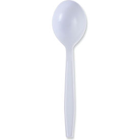 Boardwalk® Heavyweight Wrapped Polypropylene Cutlery Soup Spoon White 1000/case BWKSSHWPPWIW