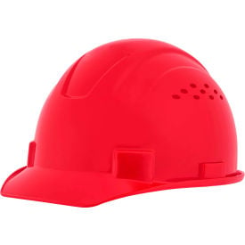 Jackson Safety Advantage Front Brim Hard Hat Vented 4-Pt. Ratchet Suspension Red 20224