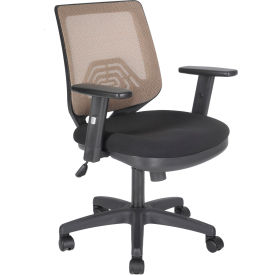 ShopSol Conference Room Chair - Fabric Seat with Mesh Back - Black 1010460