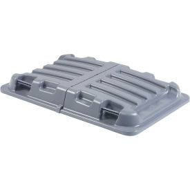 GoVets™ Lid for 1/2 Cu. Yd. Plastic Recycling Tilt Truck Gray 612984