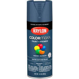 Krylon® Colormaxx™ Paint & Primer 12 oz. Satin Oxford Blue - Pkg Qty 6 K05571007