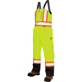 Tough Duck Ripstop Insulated Safety Bib Overall S Fluorescent Green S87611-FLGR-S