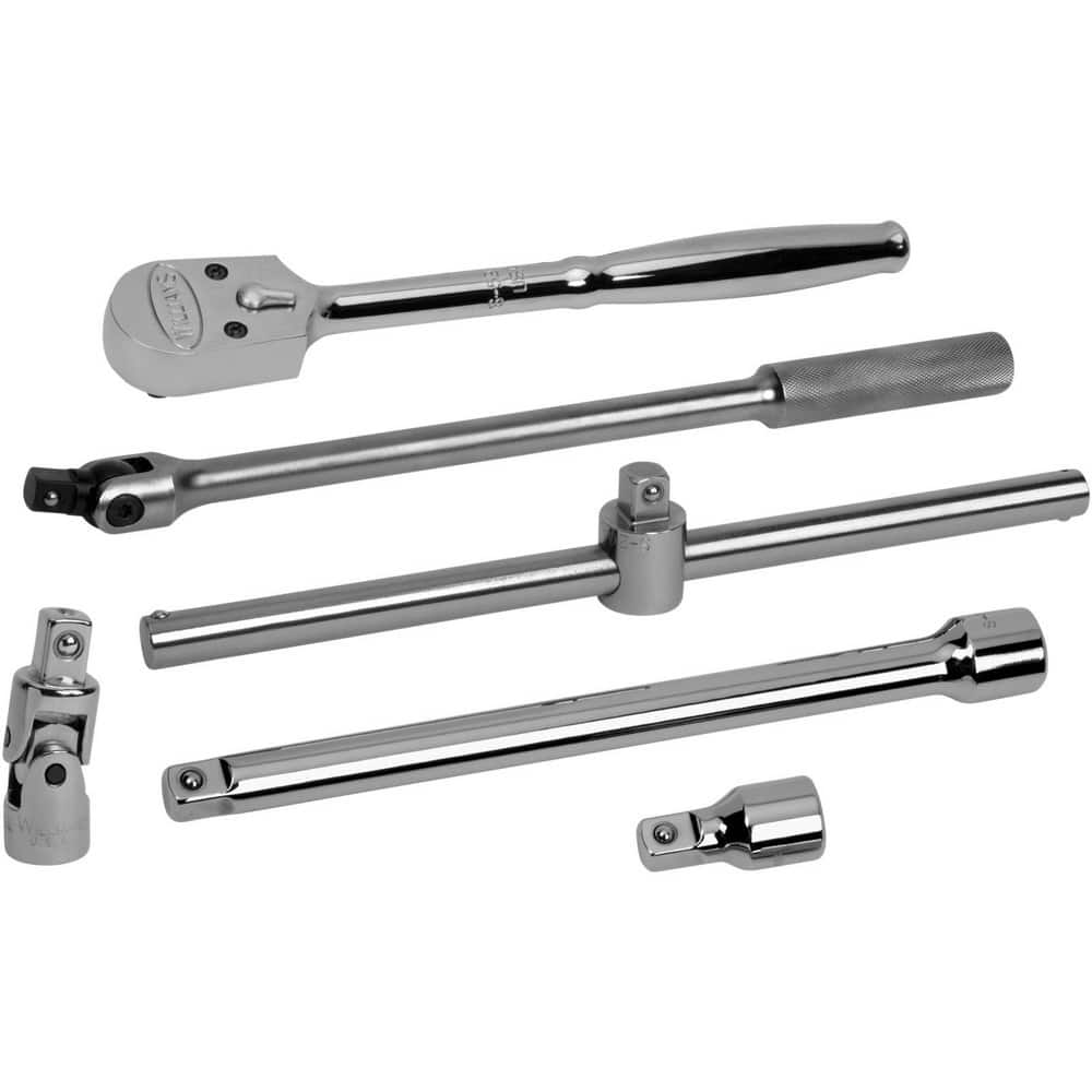 Combination Hand Tool Sets, Set Type: Ratchet and Drive tools , Number Of Pieces: 6 , Measurement Type: 3/8 , Drive Size: 3/8 , Tool Finish: Chrome Vanadium  MPN:JHWDTS-6