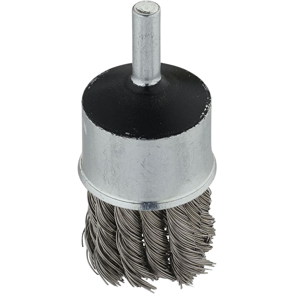 End Brushes, Brush Diameter (Decimal Inch): 1-1/8 , Filament/Wire Diameter (Decimal Inch): 0.0200 , Fill Material: Stainless Steel , Wire Type: Knotted  MPN:71368