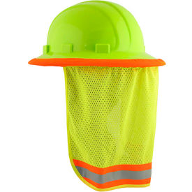 ERB® S268 Mesh Neck Shield Hi-Viz Lime Pack of 3 WEL19281HL