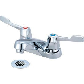 Olympia Elite L-7251G Two Handle Bathroom Faucet with Grid Strainer Polished Chrome L-7251G