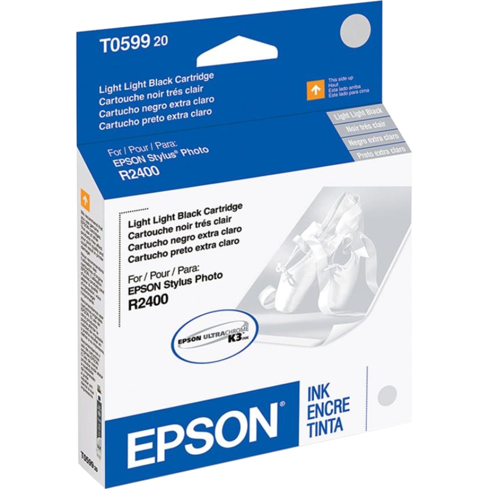 Epson T0599 UltraChrome K3 Light Black Ink Cartridge, T059920 (Min Order Qty 3) MPN:T059920