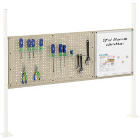 GoVets™ Pegboard & Whiteboard Panel For Workbench 60