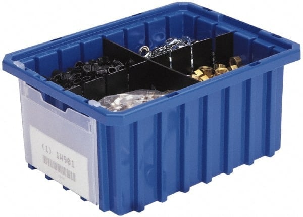 Bin Divider: Use with Akro-Mils - 33-224, Black MPN:42224