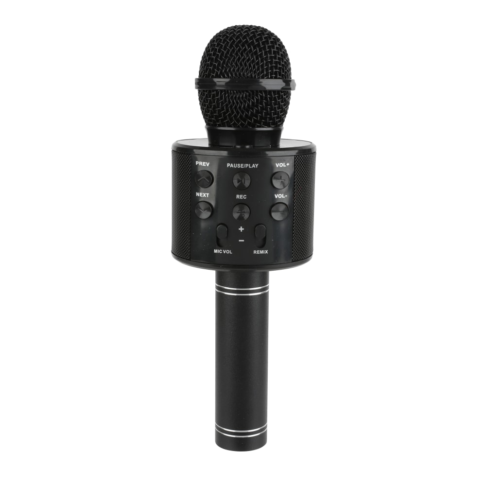 Vivitar Bluetooth Karaoke Microphone, Black (Min Order Qty 8) MPN:TEK001-BLK-STK-6