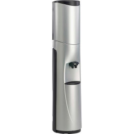 Aquaverve Pacifik Model Commercial Room Temp/Cold Bottled Water Cooler - Silver W/ Black Trim PC101B-54