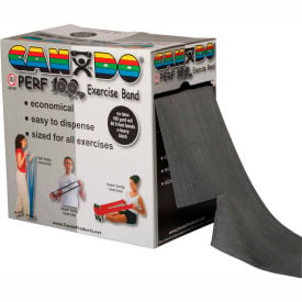 CanDo® Perf 100® Latex Free Exercise Band Black 100 Yard Roll 1 Roll/Box 10-5695