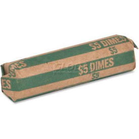 Sparco Flat Coin Wrapper TCW10 5 Dimes Capacity Price Pack of 1000 TCW10