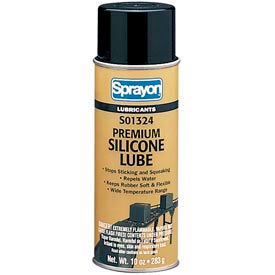 Sprayon LU1324 High-Performance Silicone Lubricant 10 oz. Aerosol Can - s01324000 - Pkg Qty 12 s01324000