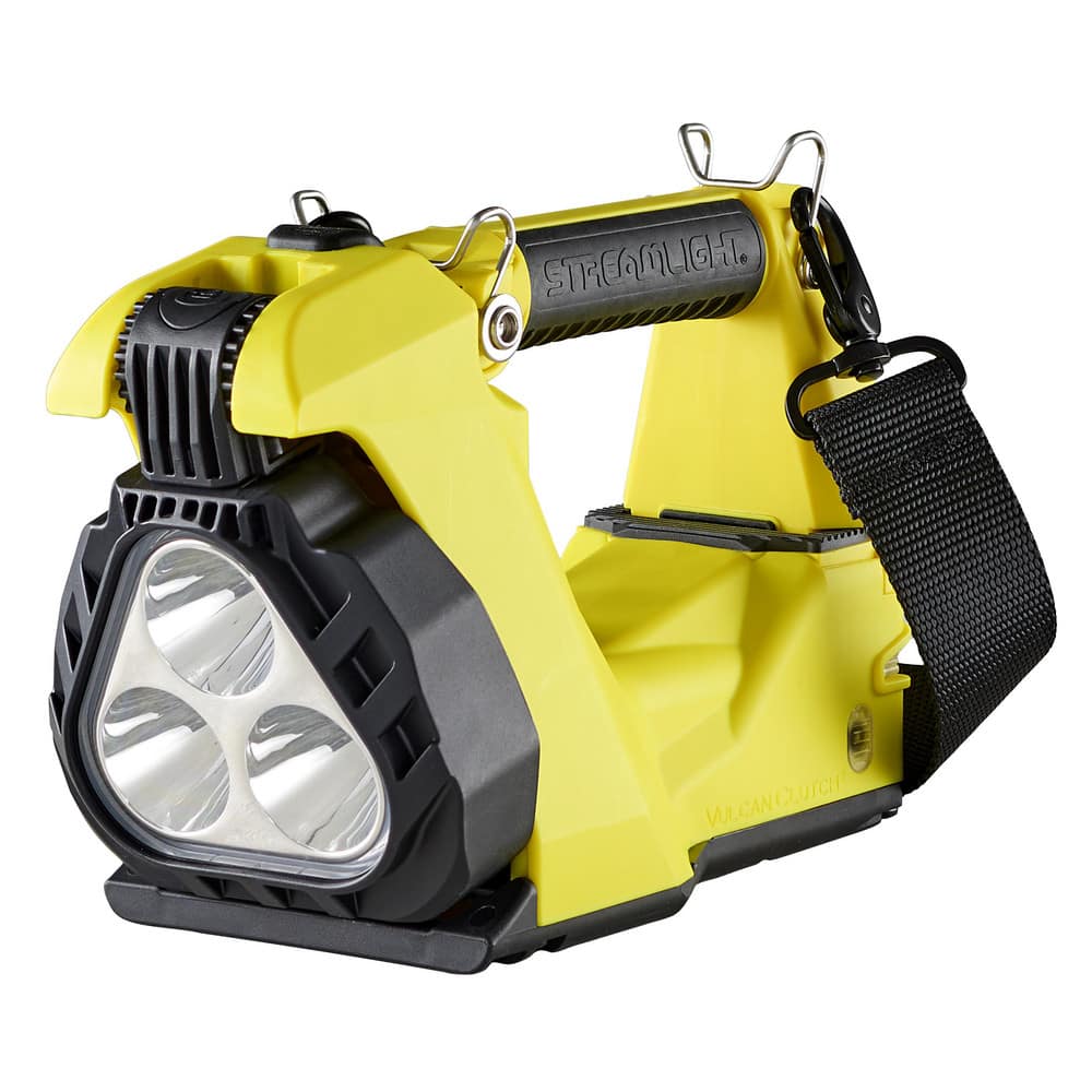 Vulcan Clutch[REG] Yellow Rechargeable Lantern with Clamping Handle and Swivel Neck MPN:44370