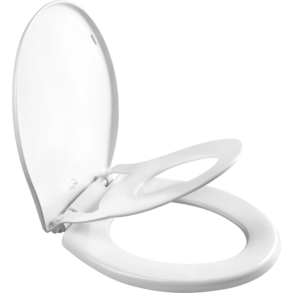 Toilet Seats, Type: Standard, Closed , Style: Round , Material: Plastic , Color: White , Outside Width: 14.375in (Inch) MPN:881SLOW 000