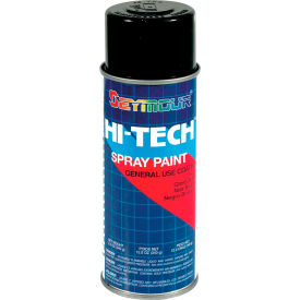 Hi-Tech Enamel 16 Oz. Gloss Black 6 Cans/Case - 16-115 16-115