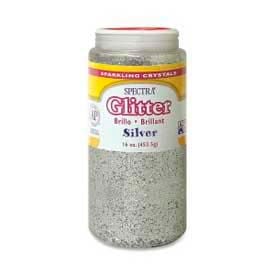 Pacon® Sparkling Crystals Glitter 16 oz. Silver 91710