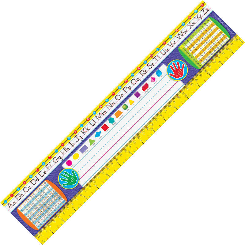 Trend Gr 2-3 Desk Toppers Reference Name Plates - 3.75in Height x 18in Width x 16in Length - Multicolor - 36 / Pack (Min Order Qty 10) MPN:69402