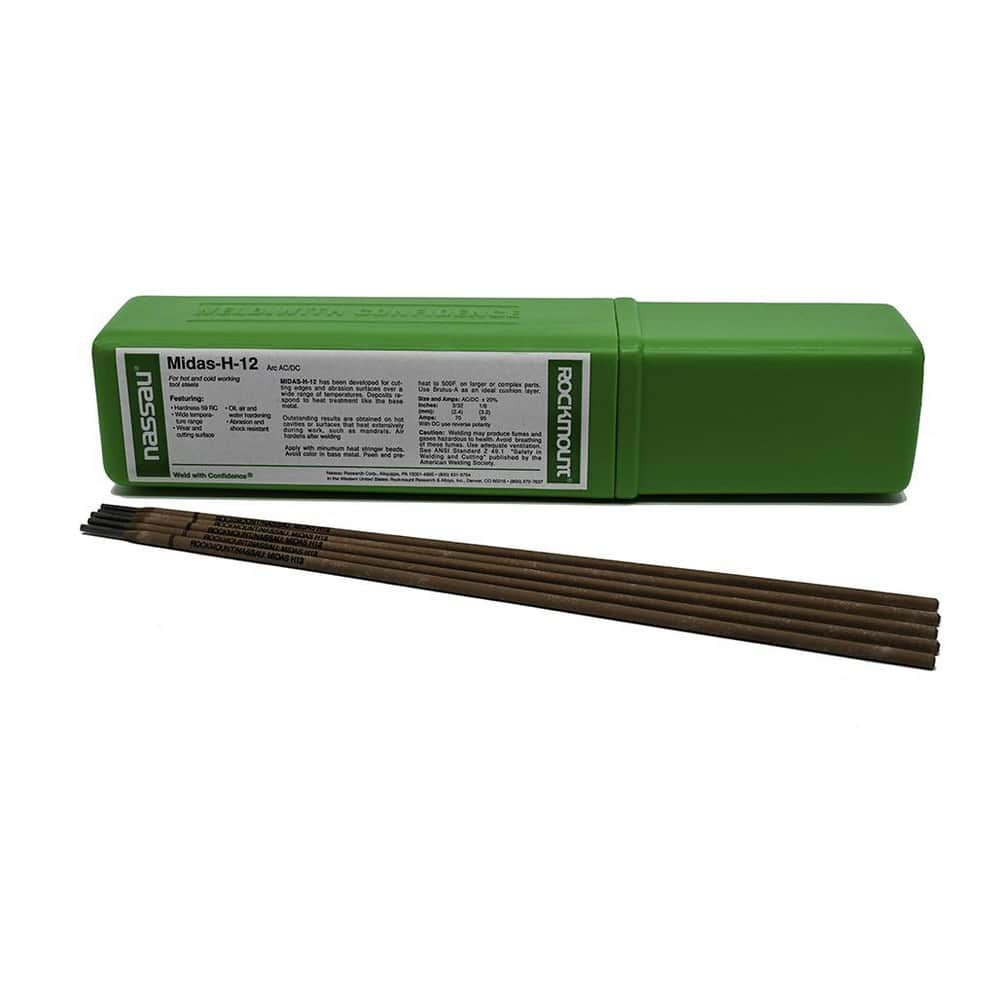 Arc Welding Rods & Electrodes, Type: Midas H-12 Hard Facing Electrode , Rod Shape: Round , Length (Inch): 14in  MPN:2414-1