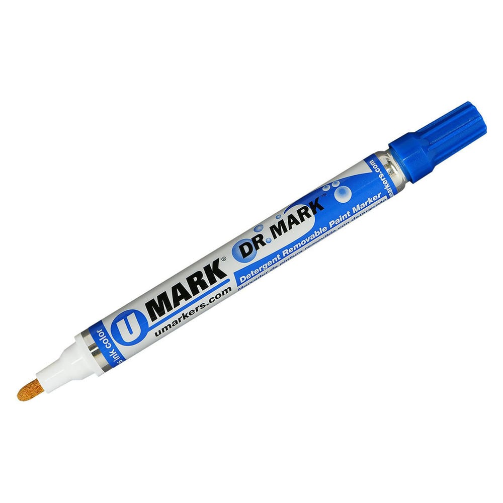 Markers & Paintsticks, Marker Type: Liquid Paint Marker, Tip Shape: Bullet, Color: Blue, Ink Type: Alcohol Base, Tip Type: Bullet, Medium, For Use On: Glass MPN:10402