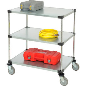 Nexel® 3 Shelf Cart Galvanized 36