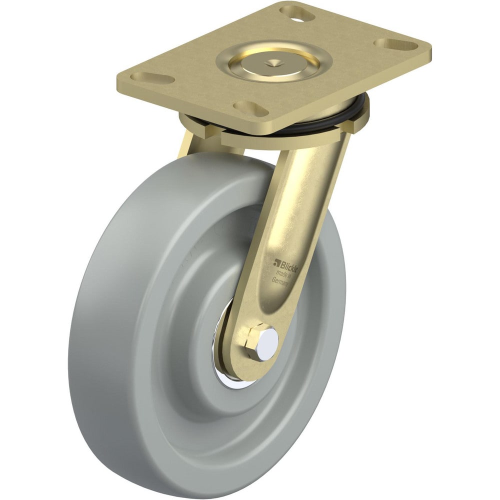 Top Plate Casters, Mount Type: Plate , Number of Wheels: 1.000 , Wheel Diameter (Inch): 8 , Wheel Material: Synthetic , Wheel Width (Inch): 2  MPN:910526