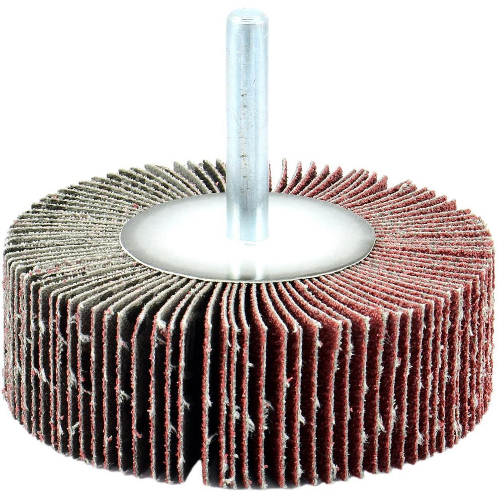 Mounted Flap Wheels, Mount Type: Shank , Outside Diameter (Decimal Inch): 3 , Face Width (Inch): 1 , Abrasive Type: Coated , Abrasive Material: Aluminum Oxide  MPN:11399