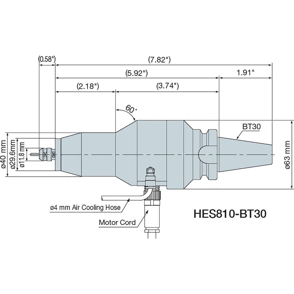 Electric High-Speed Spindles, Brushless Motor: Yes , Automatic Tool Changeable: Yes  MPN:7878