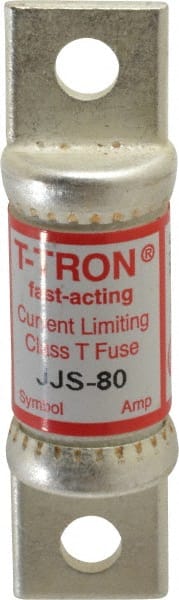 Cartridge Fast-Acting Fuse: T, 80 A, 3/4