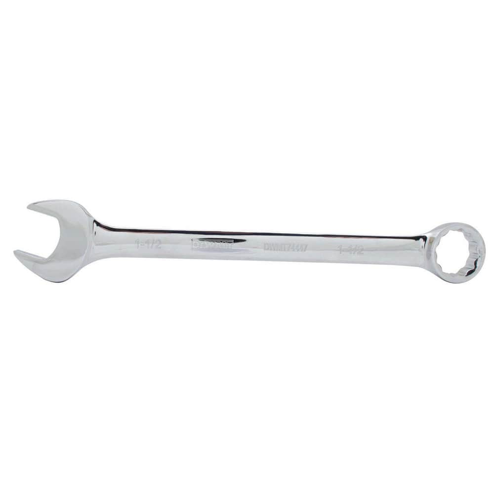 Combination Wrenches, Size (Inch): 1-1/2 , Finish: Chrome , Head Type: Straight , Box End Type: 12-Point , Handle Type: Straight  MPN:DWMT74447OSP