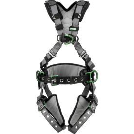 V-FIT™ 10195172 Construction Harness Back Chest & Hip D-Rings Tongue Buckle Leg Straps XS 10195172