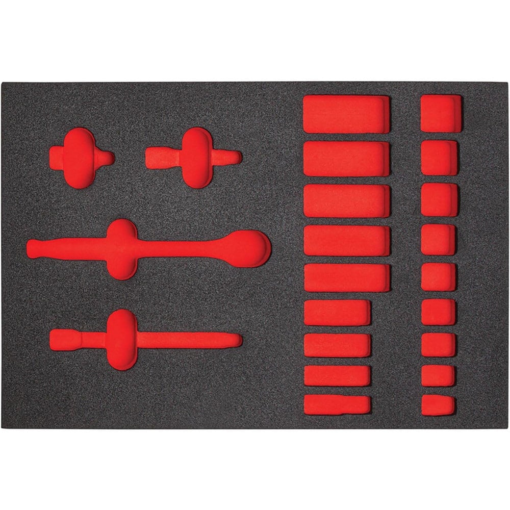 Tool Box Case & Cabinet Inserts, Type: Foam Insert , For Use With: J52134 , Material Family: Polyethylene , Width (Inch): 16 , Depth (Inch): 11  MPN:J52134HTCFV