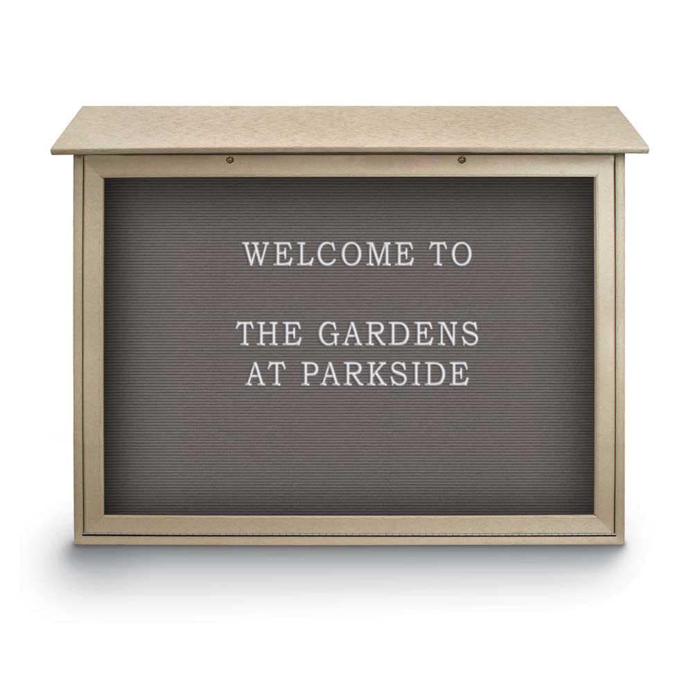 Enclosed Letter Board: 45