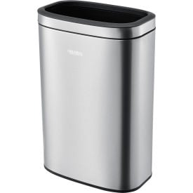 GoVets™ Stainless Steel Slim Open Top Trash Can 12 Gallon 443SS641