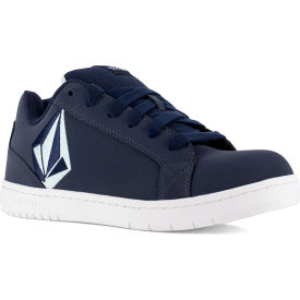 Volcom Stone Skate Inspired Work Shoes Composite Toe Size 3.5M Blue/Navy VM30486-M-03.5